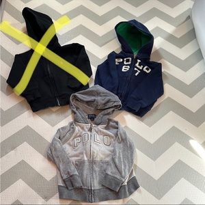 Ralph Lauren Polo Zip Sweaters Hoodies Bundle Boys 2T